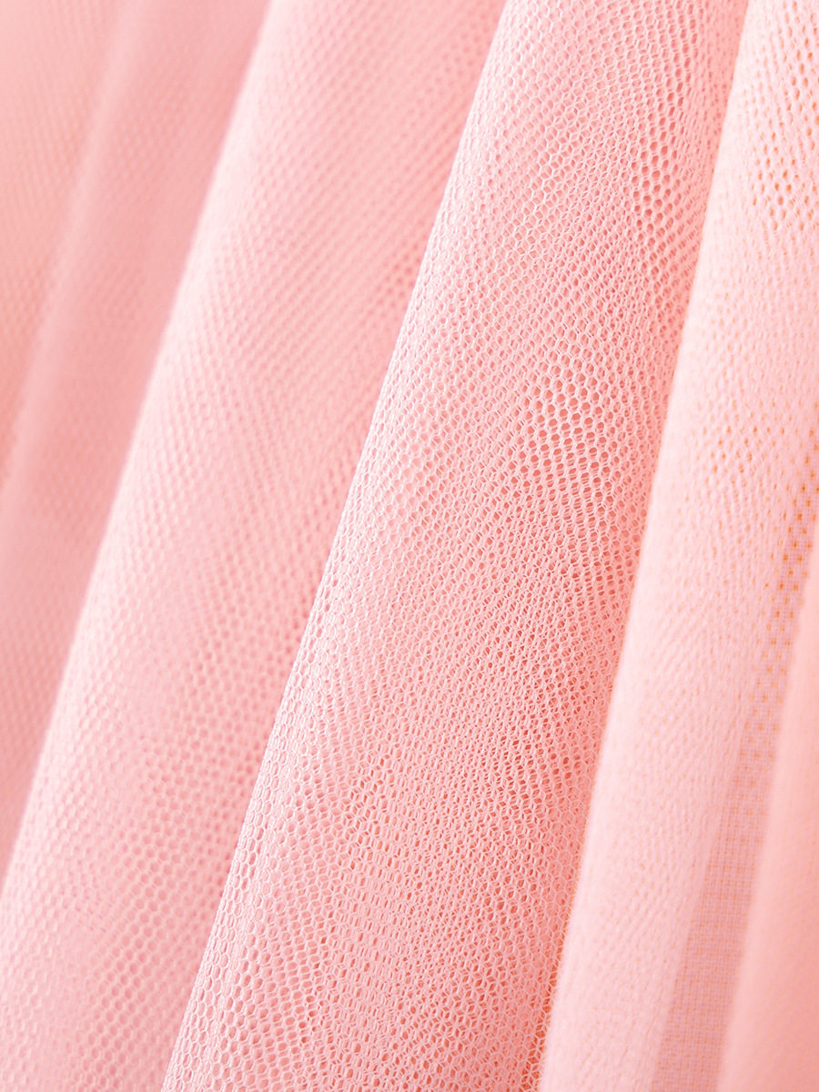 Girls' Short-sleeve Tulle Skirt, Summer Cute Baby Princess Dress, Cartoon Kids' Dress