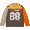 88 camouflage color block long sleeve t
