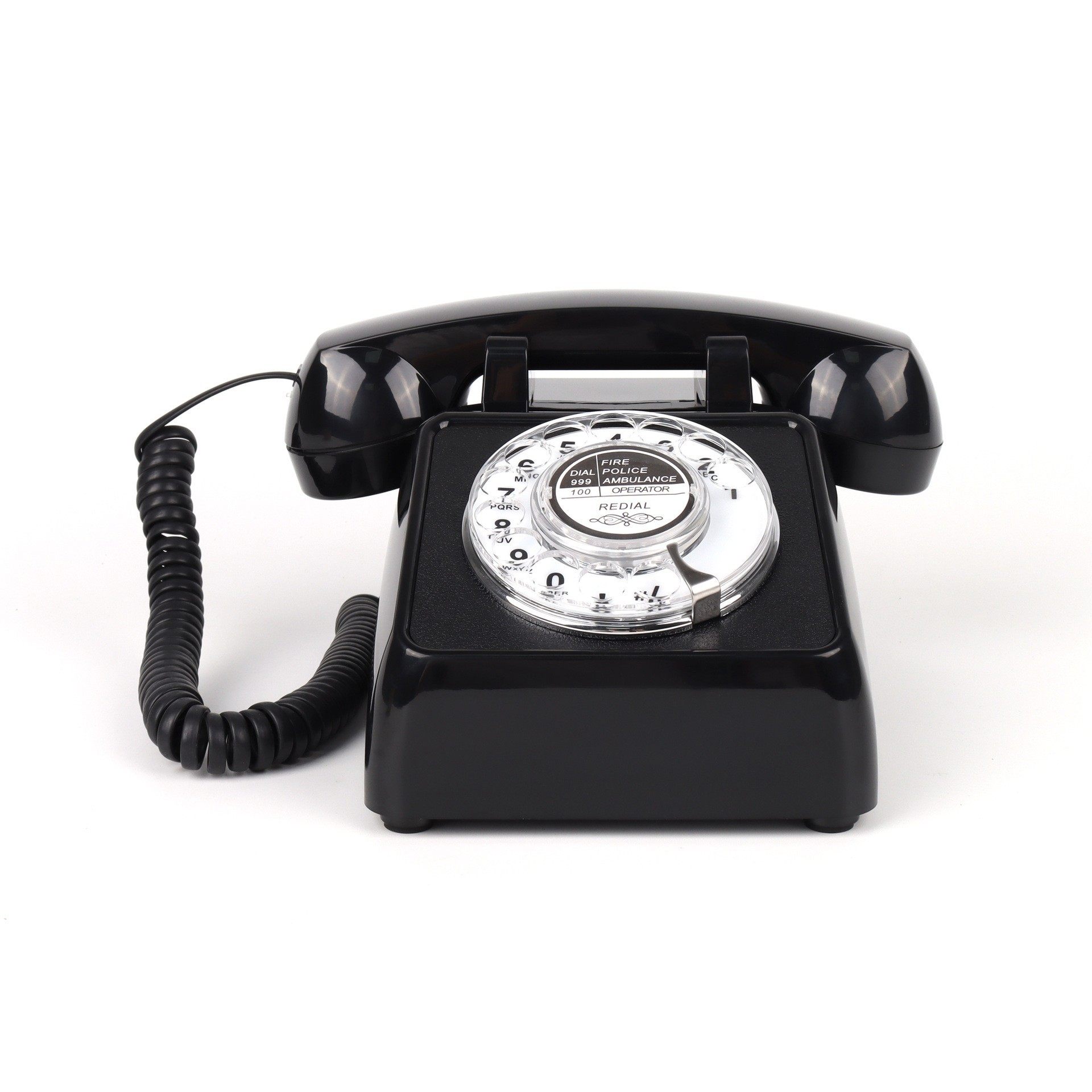 跨境复古电话机按键式電話固定座机客房办公家用酒店仿古电话厂家