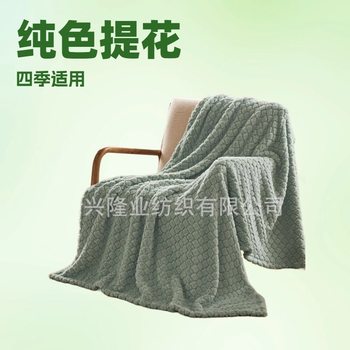 Factory Processing New Jacquard Waffle Pineapple Pineapple Lamb Fleece Knitted Blanket Beibei Fleece Blanket