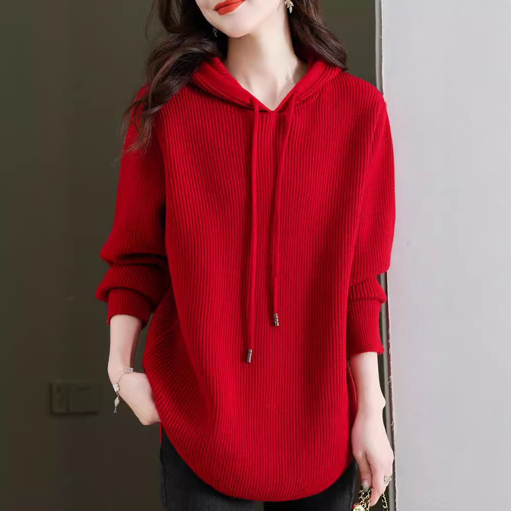 (Mới) Mã K1537 Giá 500K: Áo Len Nữ Qityre Big Size Ngoại Cỡ Mũ Liền Hàng Mùa Xuân Thu Đông Thời Trang Nữ Chất Liệu G01 Sản Phẩm Mới, (Miễn Phí Vận Chuyển Toàn Quốc).