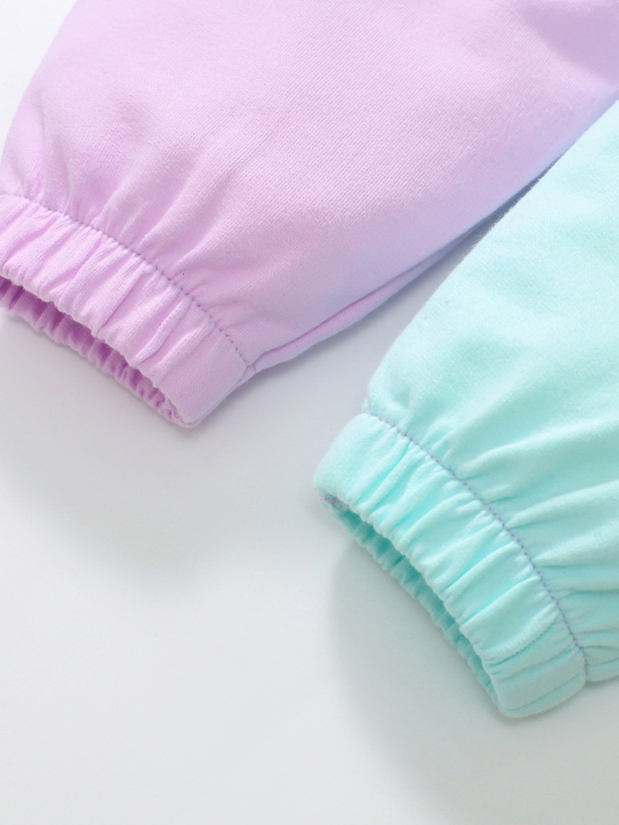 Set Hoodie Anak Perempuan Gaya Musim Gugur, Set Anak Lengan Panjang, Set Anak Perempuan Berhood Lucu