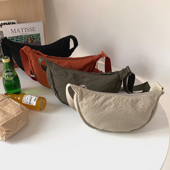 Women's Shoulder Bag, Japanese Style Bag, Autumn 2025 New Crossbody Bag, Versatile Underarm Bag, Crescent Bag, Fashionable Dumpling Bag