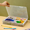 Office Document Storage Box with Lid Desk Document Storage Box Transparent Flip Cover A3 Paper A4 Storage Box