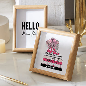 Wooden Hollow Dried Flower Photo Frame 6-Inch 7inch 10inch A4A3 Calligraphy and Painting Creative Table DIY Handmade Specimen Frame