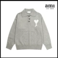 Light gray [8202 white love jacquard polo collar]