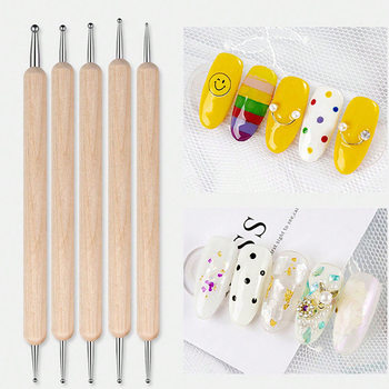 5 pieces of log rod drill suit factory direct supply double-headed wooden sticky drill nail nail pressure line pen flower needle