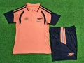 26-27 arsenal orange half pull suit
