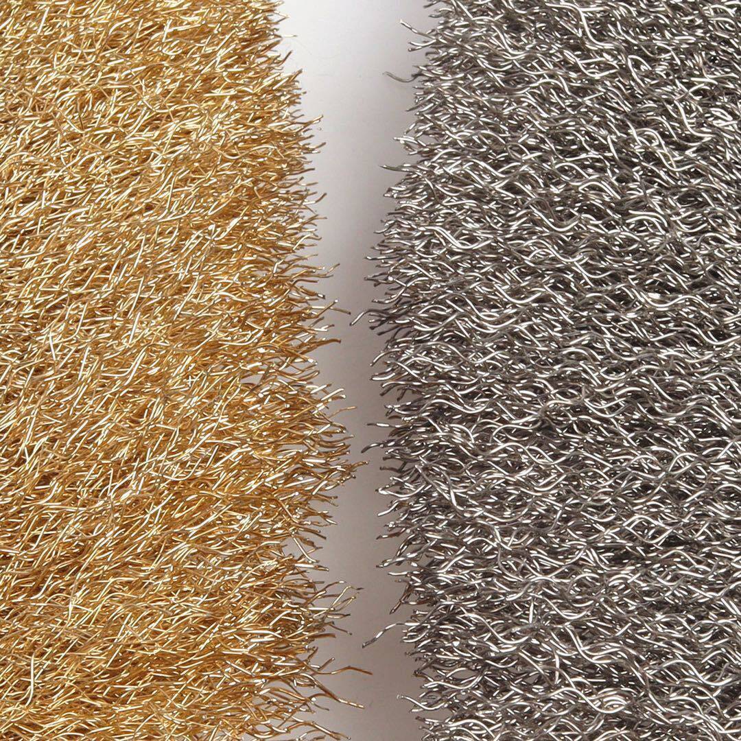 Wire Brush Knife Brush Stainless Steel Copper-Plated Wire Brush Rust Removal Gap Plastic Barbecue Iron Brush Cleaning Brush Direct Sale