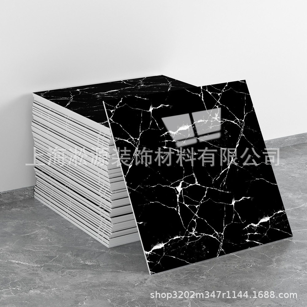 外贸跨境热销大理石仿瓷砖墙贴自粘防水防潮背景墙面装饰墙壁纸