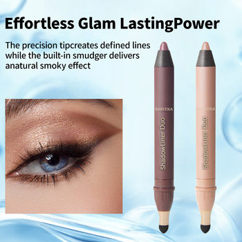 Cross-Border Tk Popular Two-In-One Eyeliner to Create Fashionable Eye Makeup, Silky and Smooth Eyeliner with Natural Color Development