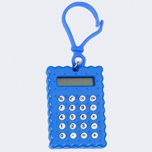 厂家批发学生小号迷你计算器高颜值可爱随身纽扣电池饼干计算机