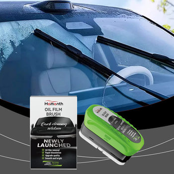 Homonth Car Oil Film Cleaning Brush Cleaning and Decontamination Clean Car Window Rainproof Car Glass Cleaning Brush