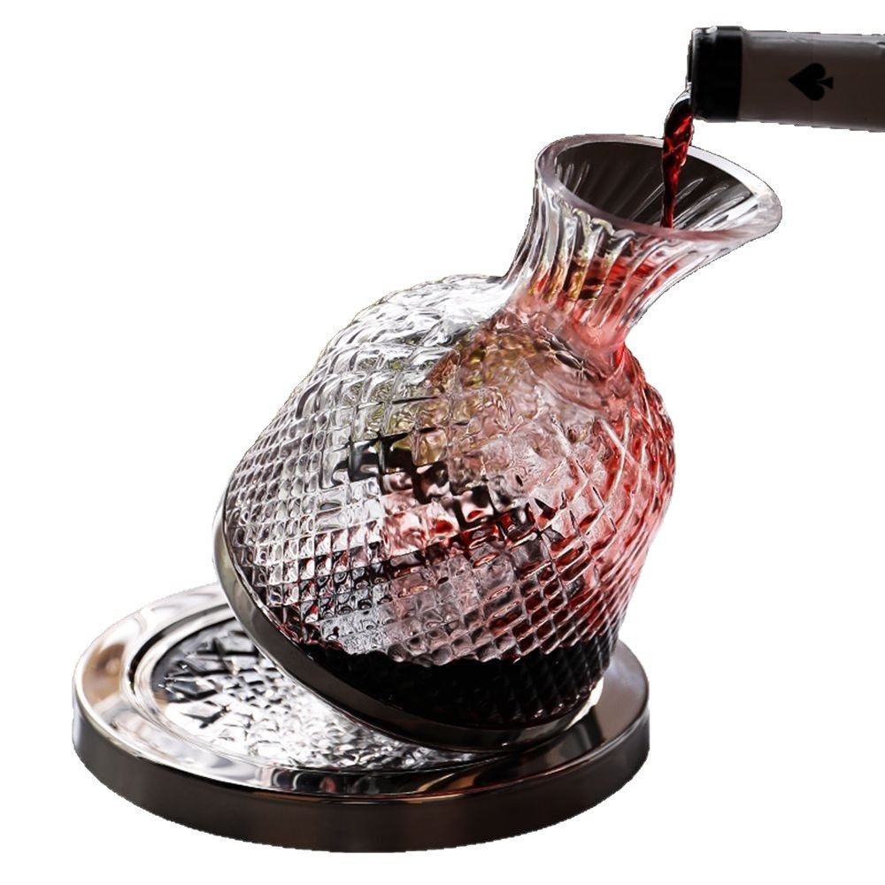Decanter Red Wine Cup Crystal Glass Fast Gyro Rotating Tumbler Set Light Luxury Style Home High-End