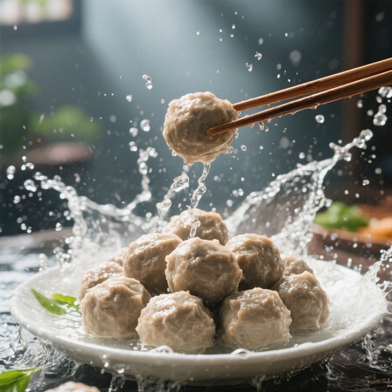 Marufuji Authentic Chaozhou-Shantou Juicy Beef Tendon Balls Handmade Beef Balls 500g for Oden, Bbq, and Hot Pot