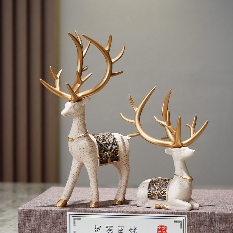 新中式屏风禅意家居花瓶摆件客厅茶几电视柜复古典中国风装饰品