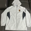 3-2627 lightweight hooded windbreaker - belgian white