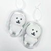 13cm Self-deprecating Bear Storage Pain Bag High Transparent Bag for Dust-proof Plush Doll Walking Doll Bag