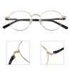 F1008 new metal anti-blue light flat mirror men's and women's literary retro small round frame glasses frame myopia glasses