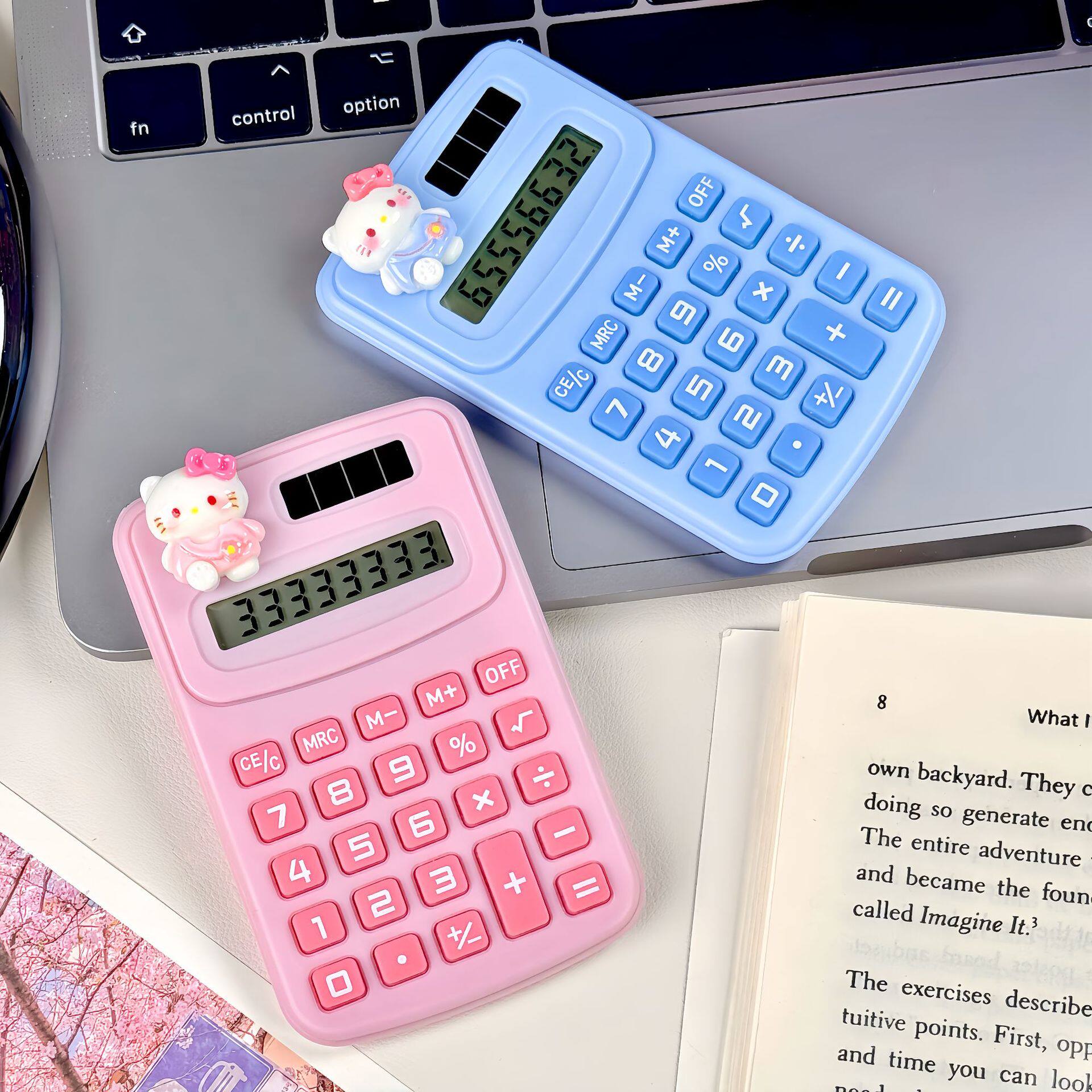 可爱卡通高颜值迷你计算器便携式学生办公小型计算机学习文具批发