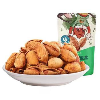 Three Squirrels Hand-Peeled Almonds 120g Dried Fruit Snacks Roasted Nuts Almonds