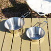 Outdoor Camping Folding Sierra Bowl Portable Tableware 304 Stainless Steel Camping Coffee Cup Instant Noodle Bowl Rice Bowl Cookware