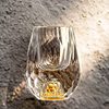 High-grade Liquor Glass Set Home Lead-free Crystal Gold Foil Wine Dispenser Diamond Gold Foil One-piece Glass Spirits Glass Gift Box