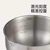 Fasola Stainless Steel Basin Food-Grade 304 Rice Washing Basin Household with Scale Kitchen Vegetable Washing Fruit Draining Basket