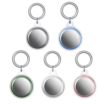 Apple airtag transparent locator protective sleeve airtags anti-loss TPU protective shell transparent