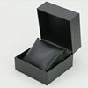 High-End Pu Leather Watch Box Gift Box Woven Pattern Watch Box Single Flip Jewelry Badge Storage Packaging Watch Box