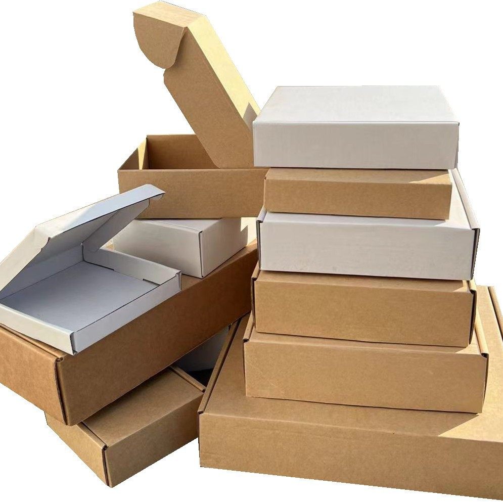 White aircraft box square aircraft paper box wholesale special hard clothing packaging box printing packaging express box carton