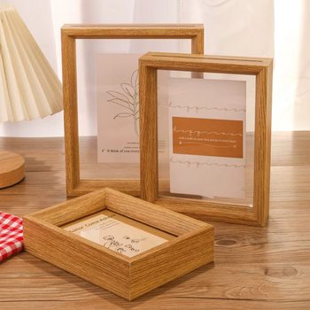 Double-Sided Transparent Photo Frame Table Display Framed Picture Frame 6 Inches 7 Inches 8 Specimen Frame A4 Acrylic Photo Frame Wall Hanging