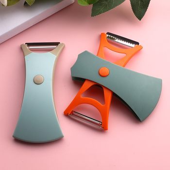 Cross-Border Labeling Two-In-One Fruit Peeler Kitchen Multi-Functional Fruit Peeler Dual-Purpose Peeler Rotating Storage