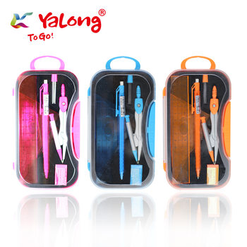 Yalong cross-border 7PCs mathematical geometry compasses suit drawing ruler suit protractor suit