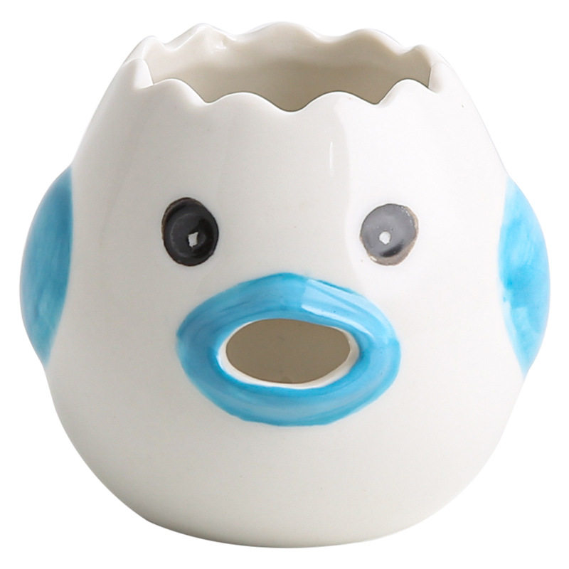 Scandinavian Creative Ceramic Egg White Protein Separator Household Egg Liquid Yolk Filter Baking Tool Easy to Clean