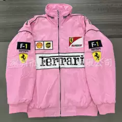 F1 Racing Suit Embroidered Jacket European and American Style Retro Motorcycle Cycling Baseball Uniform Flight Suit Jacket Supports Customization