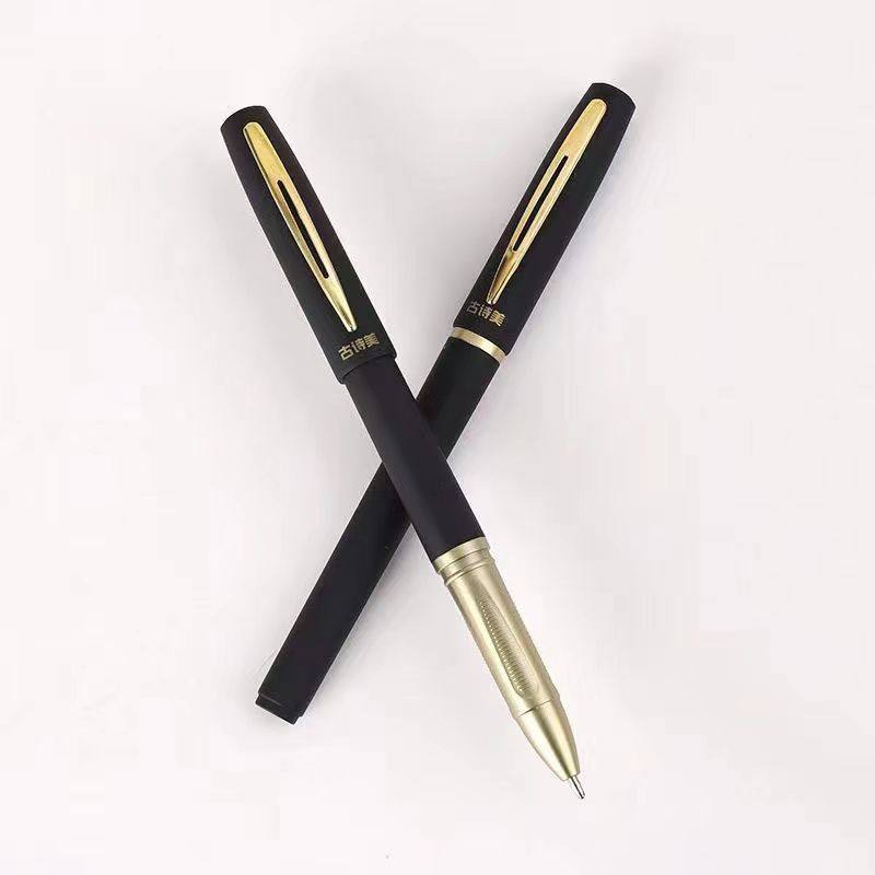 Business Signature Signature Gel Pen Black High-End Big Mac Large Capacity Thick Stroke Office Writing and Learning