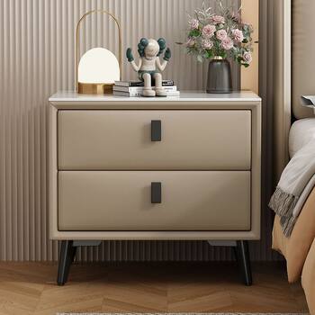 Solid Wood Bedside Table Modern Simple 2025 Bedroom Home Small Apartment Accessible Luxury High-End Bedside Storage Cabinet