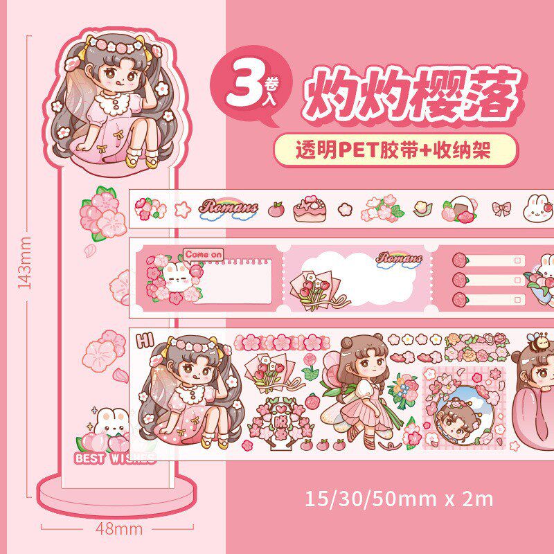 燃えるような桜の花が散る