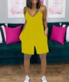 Solid Yellow Shorts