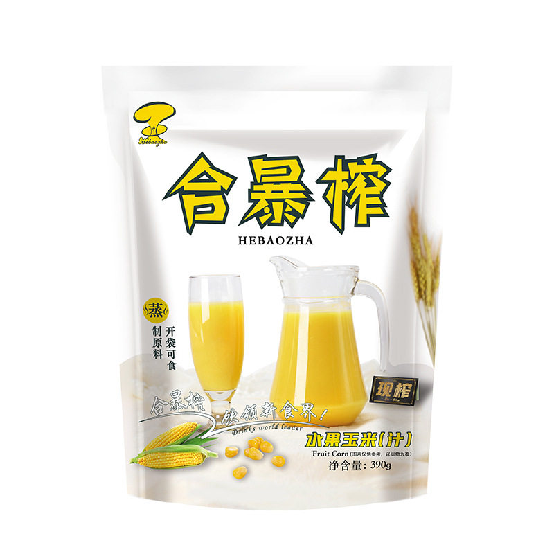 He Bao Freshly Squeezed Corn Juice Drink Fruit Brewing Hot and Cold Drink Meal Replacement Drink Commercial Grains Wholesale