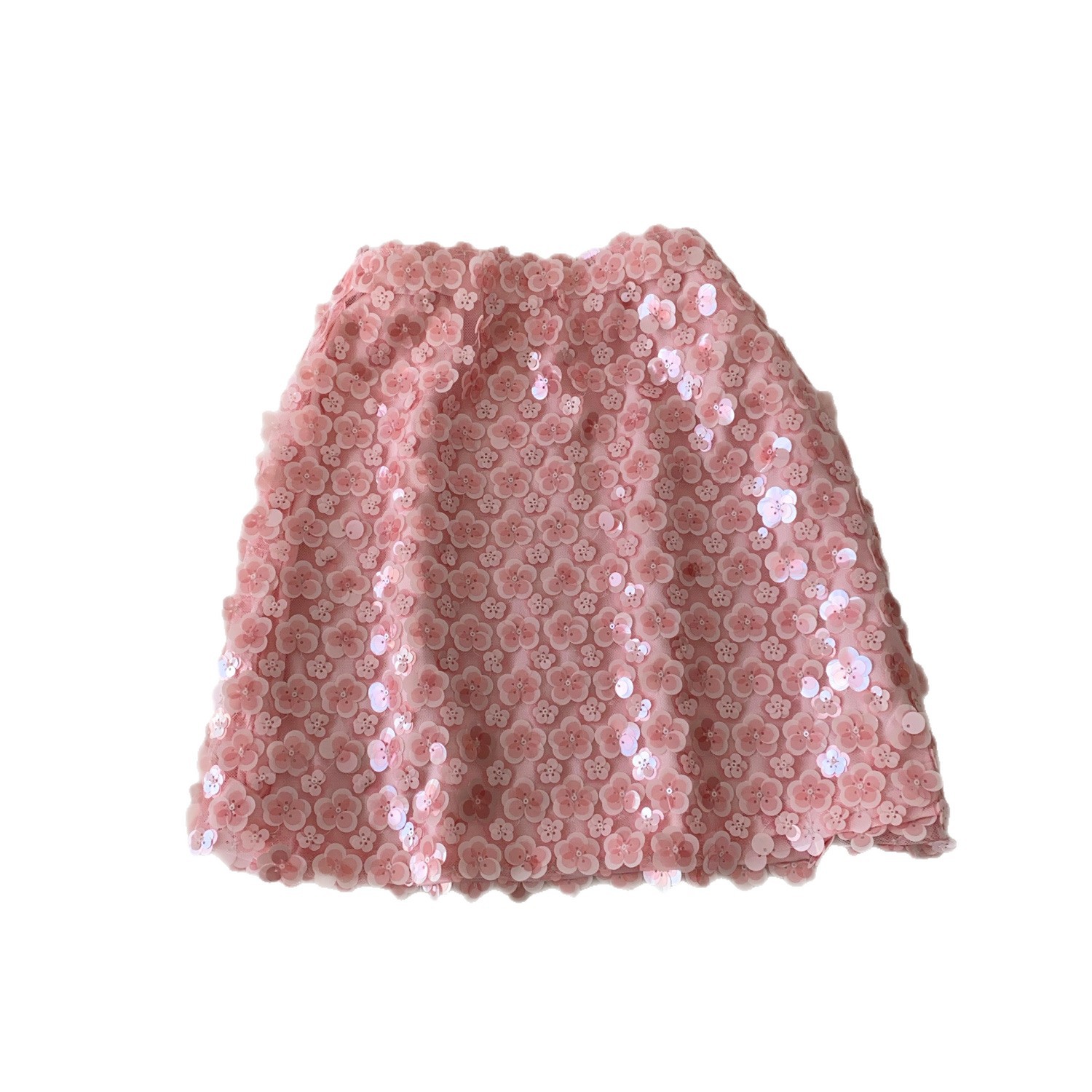 French Embroidered Sequin Floral Midi Skirt High Waist Slim Fit Elegant Design Autumn Fashion for Women Wholesale