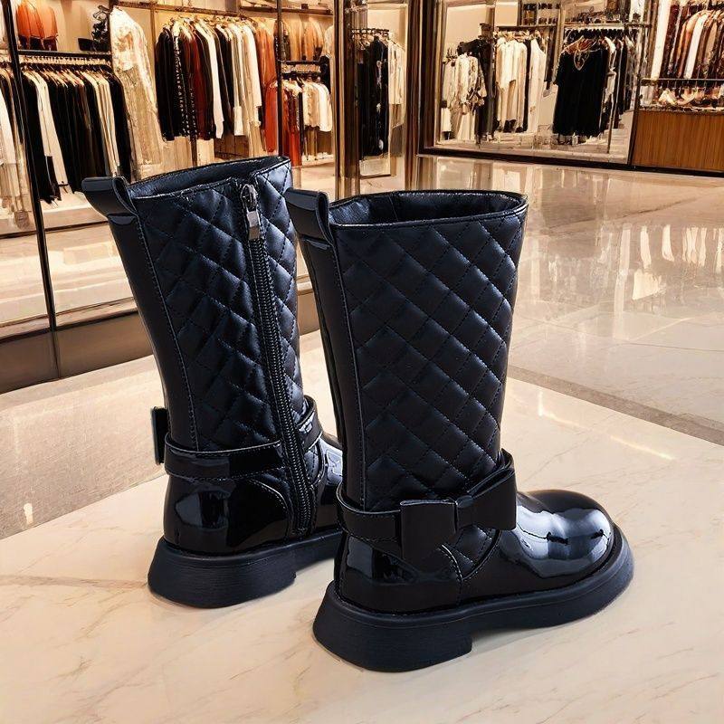 Girls' Boots, No More Than Knee-High, Autumn and Winter High Boots, Catwalk Performance Boots, Kidsren's Fashion Princess High Boots, Simple