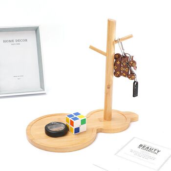 Wooden multi-purpose storage rack wholesale desktop decoration key wholesale rack solid wood entrance door porch key storage