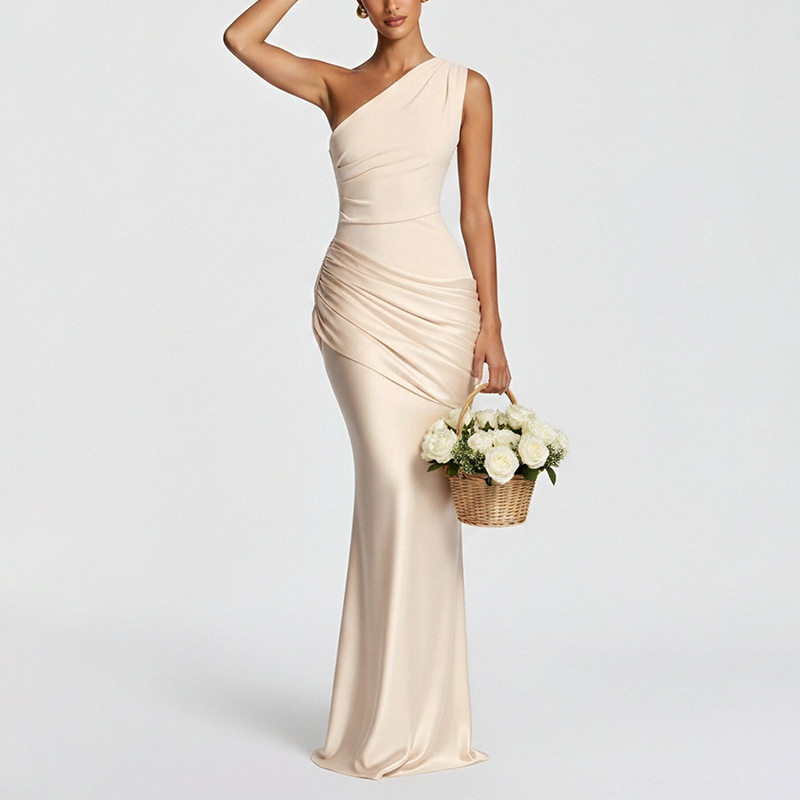 Elegant Bodycon Evening Dress Lightweight Luxurious Fabric Summer Style Perfect for Formal Events Wholesale