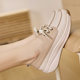 Genuine Leather Loafers Women 2025 New Autumn White Shoes Casual Ladies All-Match Soft Sole Cowhide Ladieswear Shoes