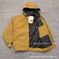 Washed distressed j130 (brown) quilted and thickened