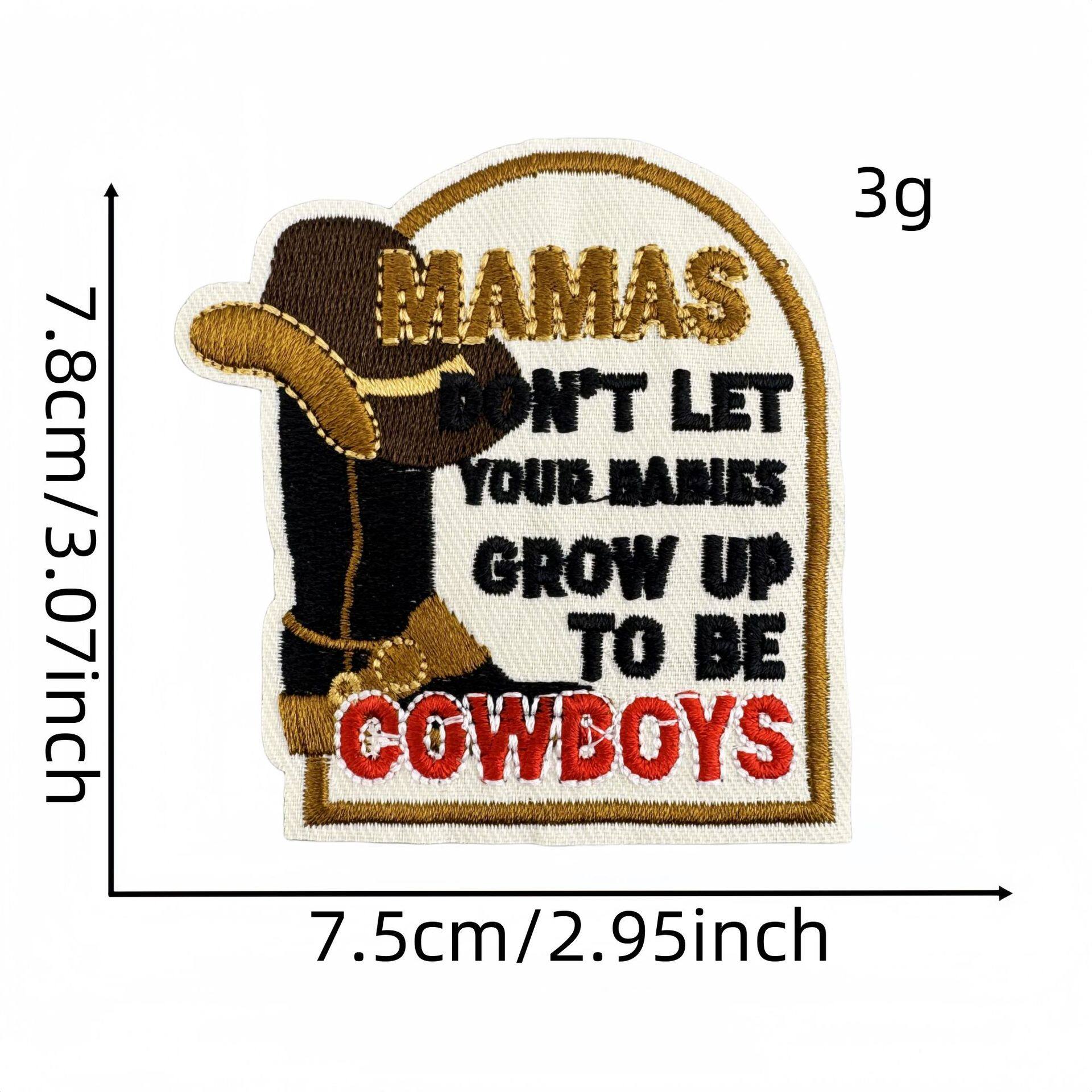 トレンドの英語布ステッカー3#