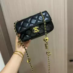 Vic Gift Series Cross-Border Points Redemption Vip Gift Single-Shoulder Chain Quilted Women's Heart Pendant Chain Bag