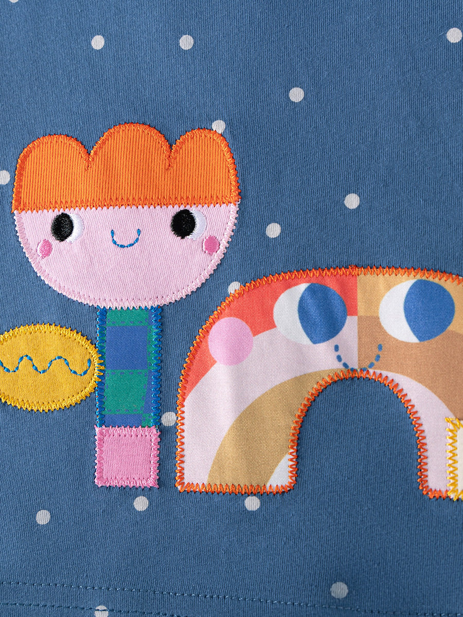 Girls' Summer Dress, Cute Short-sleeve Kids' Dress, Kids' Dress